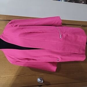 Lane Bryant Vibrant Pink Open Front Blazer